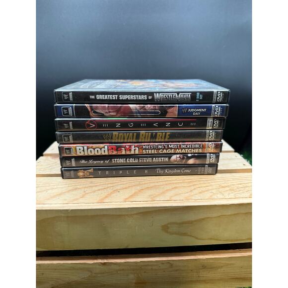 WWE DVD Lot of 7 – Triple H, Stone Cold, DX & Much More Action - Picture 1 of 10